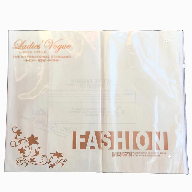 Poly Bag PE CPE Plastic Packaging Bags with Zipper for Clothing