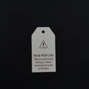 Custom Clothing Hangtag Silver Foil UV Printing Hangtag