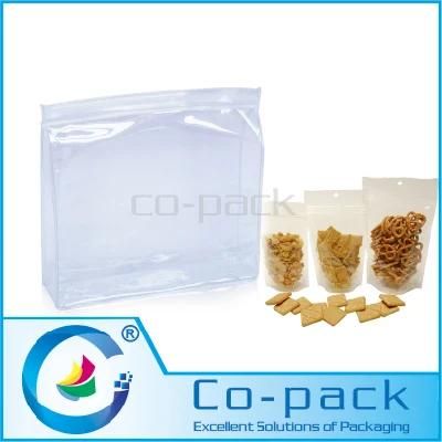 Transparent Plastic Bottom Gusset Pouch for Biscuit Packaging