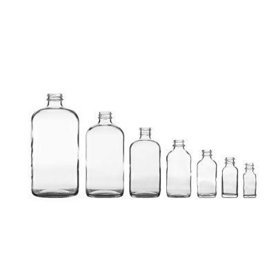 Wholesale 250ml Boston Round Glass Bottle 500ml 1000ml Empty Glass Bottles