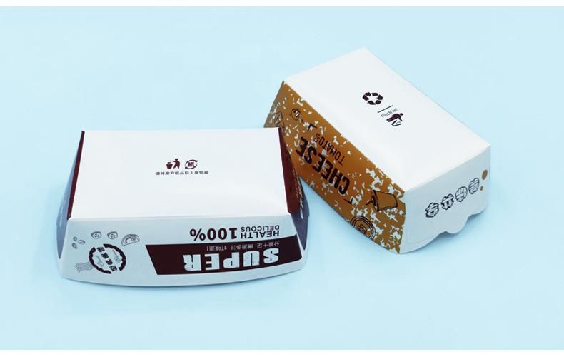 Wholesale Custom Print Disposable Biodegradable Kraft Paper Fast Food Chips Packing