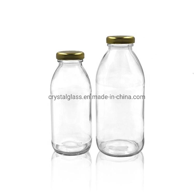 32oz 1000ml Customized Printing Round Milk Glass Bottle