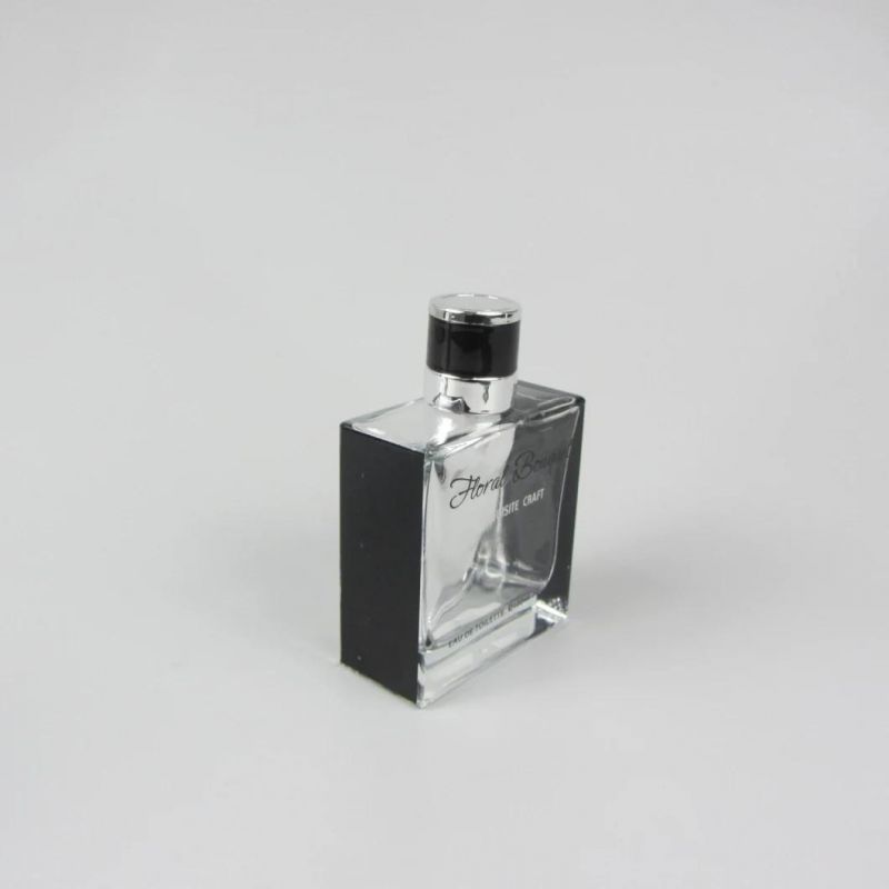 Clear Square Design Refillable Empty Perfume Bottle