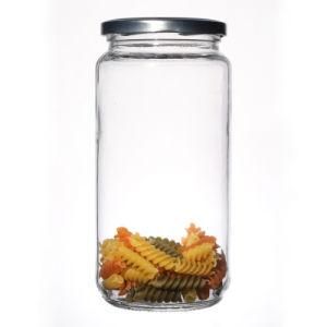 Wholesale Round Shape Storage Kitchenware Container Customize Food Glass Jar in Bulk