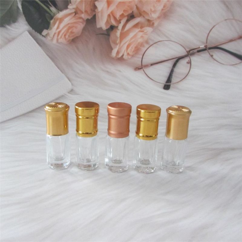 3ml Glass Perfume Essential Oil Octagon Attar Bottle