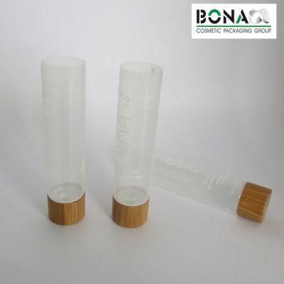 Small Cosmetic Tube with Bamboo Cap