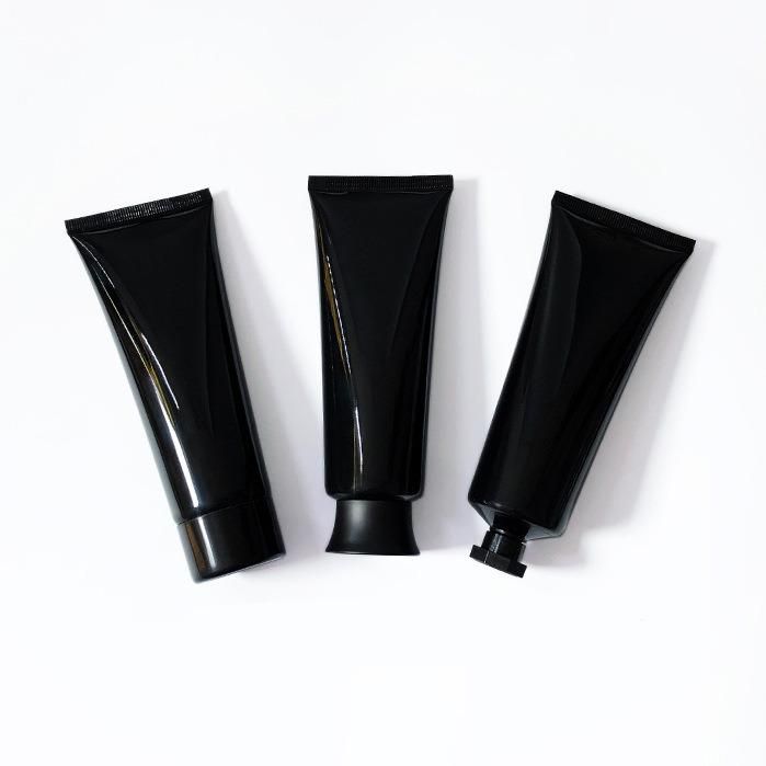 Qiaoneng Manufacturer Cosmetic Tube Container Black Plastic Tube Packaging