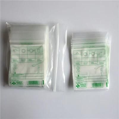 LDPE Plastic Ziplock Bag for Drugs Pills Pharmacy Dispensing Medicine Storage