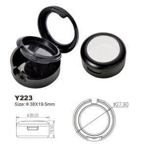 Y223 Plastic Round Light Black Make-up Packaging Case