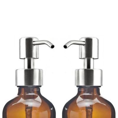 350ml 500ml Round Amber Glass Apothecary Bottle Dispenser