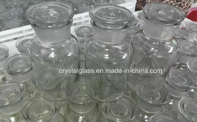 500ml Wide Mouth Glass Stopper Amber Laboratory Reagent Bottles