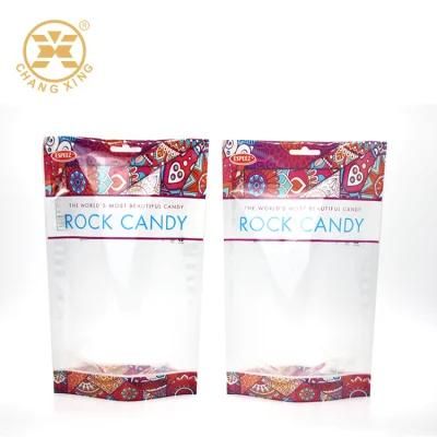 Recyclable Christmas Gift Bags Stand up Custom Printed Pouches Plastic Cookie Candy Snack Food Packaging for Christmas