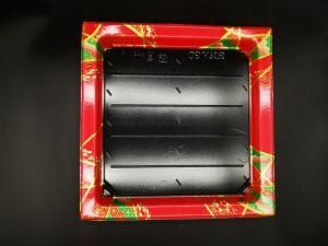 OEM ODM Black Square Plastic Serving Tray for Sushi Sashimi