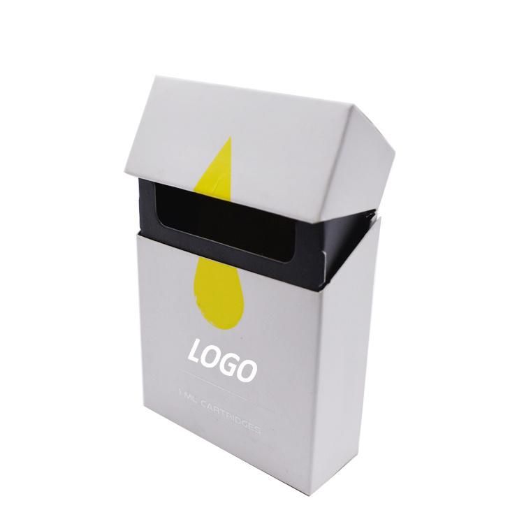 Custom Logo White Simplicity Style Vape Cartridge Packaging