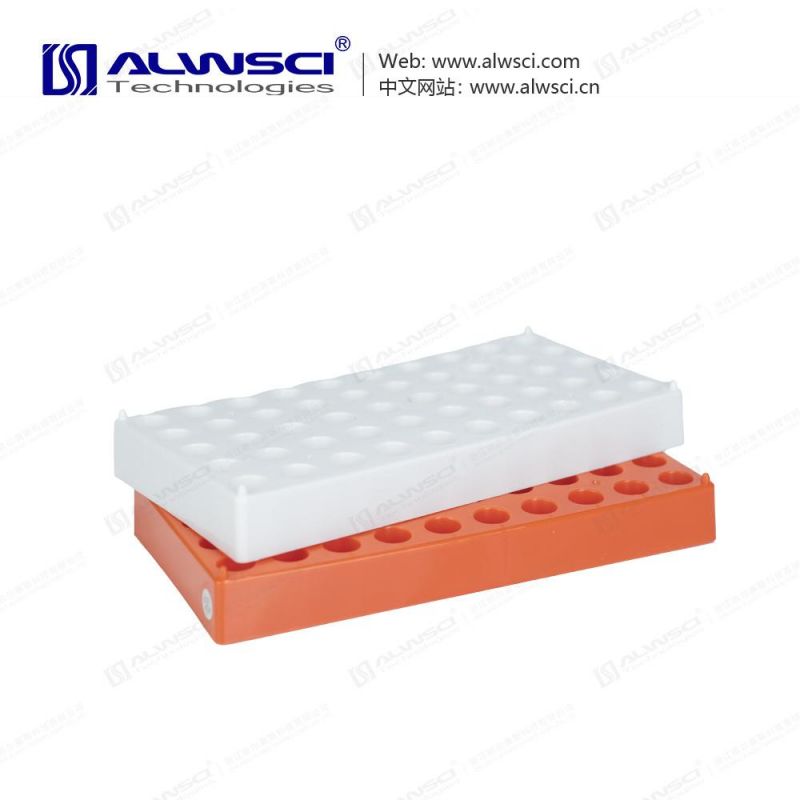 PP Vial Rack 50 Position for 2ml Vials White Color