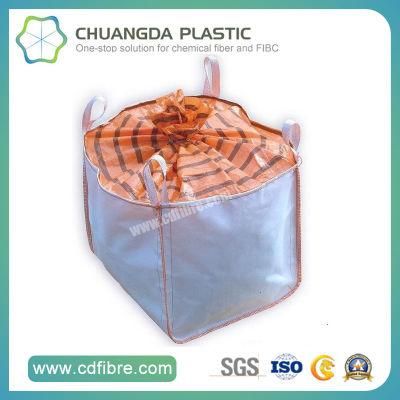 Side-Seam Belt FIBC Ton Bag Flat Bottom Spout Top