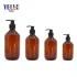 Recycle Multi-Function OEM/ODM Plastic Pet Amber Haircare Shampoo Conditioner Bottles