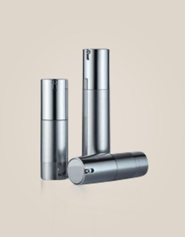 China Custom Cosmetic Makeup Pump Plastics Aluminum Airless Packaging Bottle