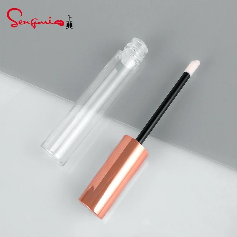 Manufacturer Rose Golden Lip Gloss Containers Tube Label Round Liptint Container for Makeup Packaging