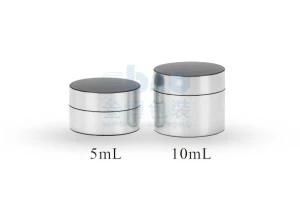 5g/10g PETG Cosmetic Packaging Electroplating Plastic Cream Jar