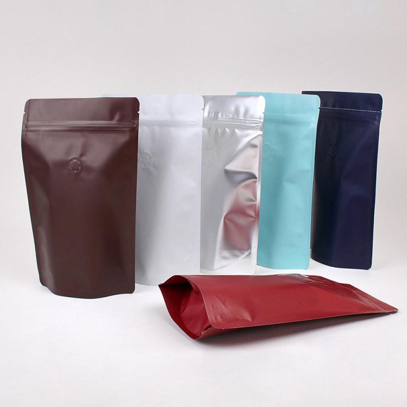 High Barrier Foil Stand up Zipper Pouch Coffee Bag with Valve