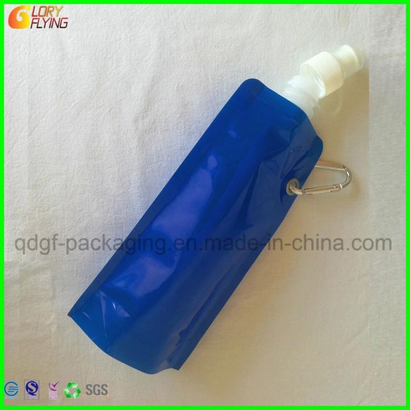 Fully Transparent Plastic Spout Drinking Water Juice Spout Pouch Bag Eco Friendly Clear Beverage Spout Plastic Liquid Juice Packaging Bag