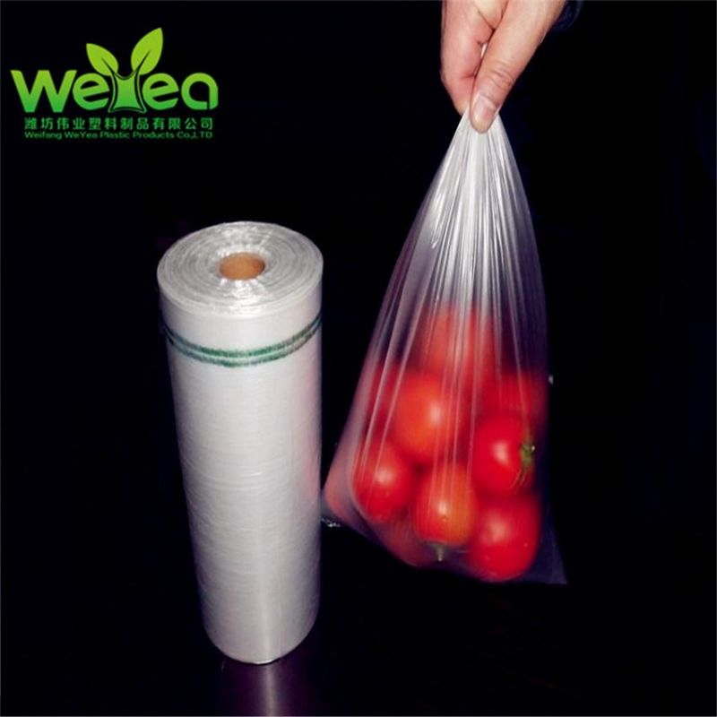 Bolsa De Basura High Density Plastic Shopping Bags Flat Bags on Roll for Supermarket