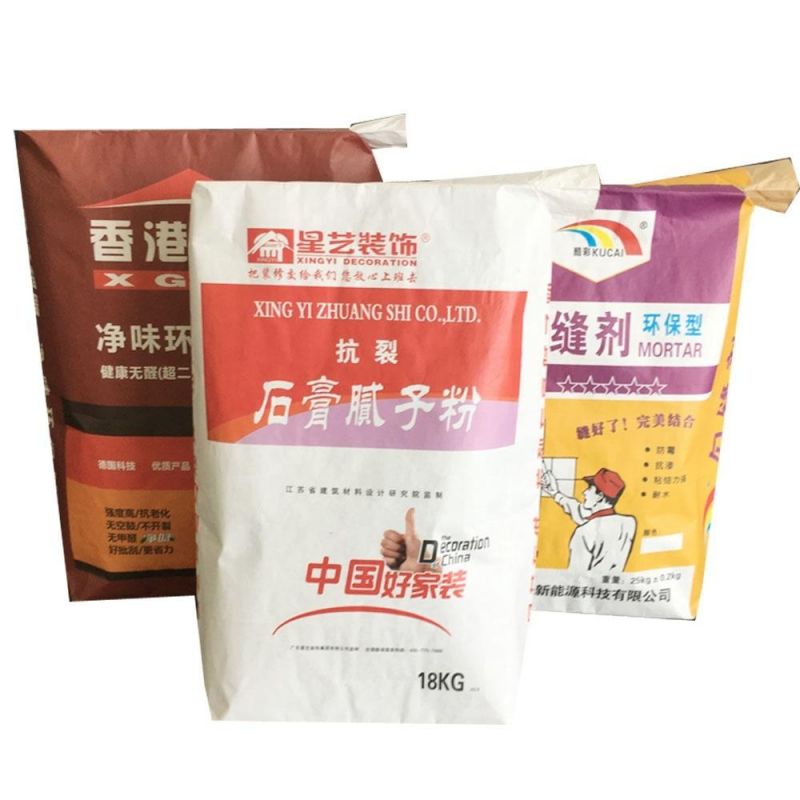 25 Kg Kraft Paper Empty Ad Star Cement Valve Bag Manufacturer Price for Sale