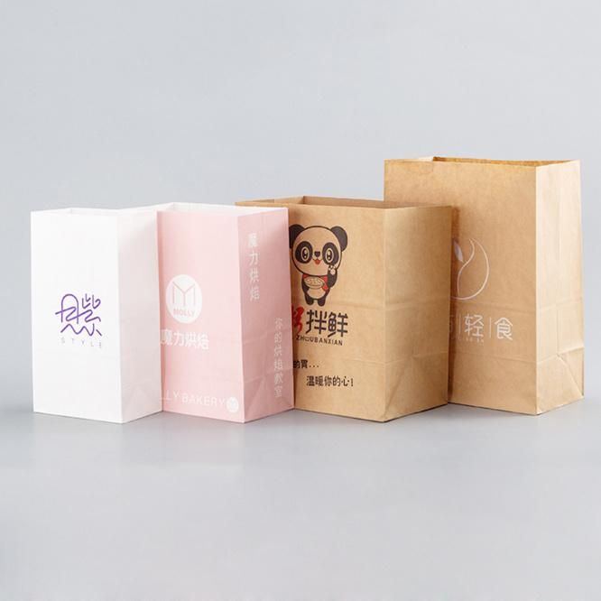 Custom Printed Food Carryout Bags Paper