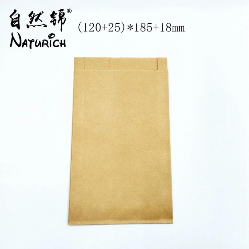 Hamburger Packaging Kraft Paper Bag White Grease Resistant Paper Bag