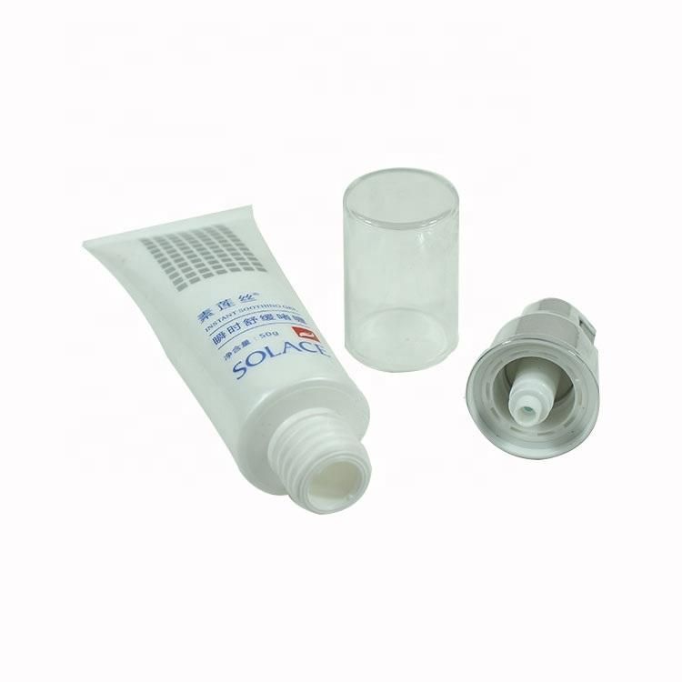 Luxury Cosmetic Cream Plastic Packaging Tubes with Airless Pump Cap