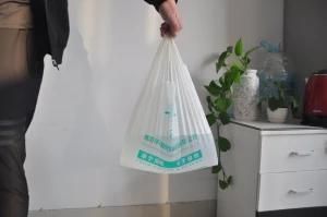 Custom Large Food Grade Transparent Biodegradable Compostable Shopping Bags 100% Biodegradable Plastic Bags