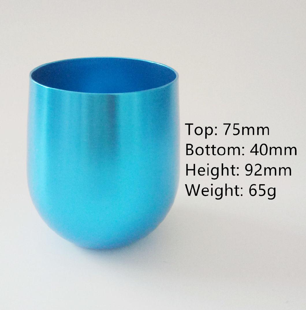 Blue Color Anodized Aluminum Cup