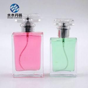 Factory Supply Square 20ml 30ml 50ml Fancy Perfume Bottle with Sarin Cap