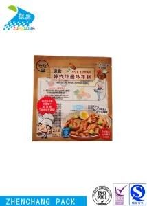 Multi Color Printed Recyclable Korean Food Retort Pouch vacuum Bag with Transparent Window