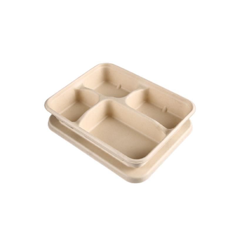 Disposable Takeaway Food Containers Biodegradable Printed Paper Fast Food Packaging