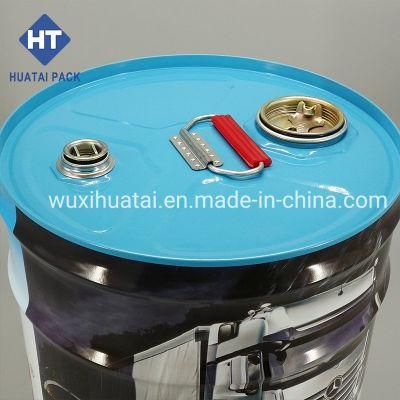 25L Closed Head Metal Buckets for Machine Oil