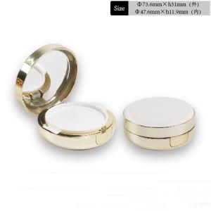 Round Plastic Cosmeic Loose Powder Case