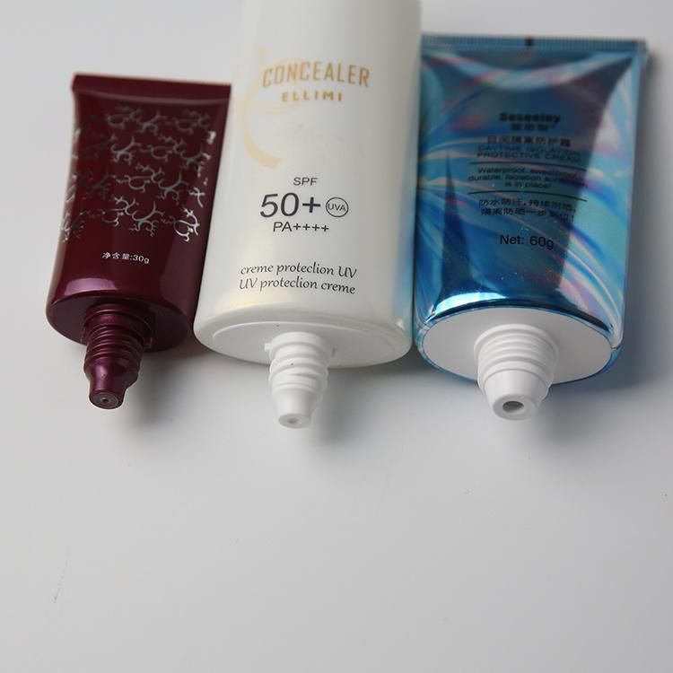 Custom Empty Eco Friendly Biodegradable 50ml Plastic Hand Cream Tube Plastic Soft Cosmetic Packaging Squeeze Tube