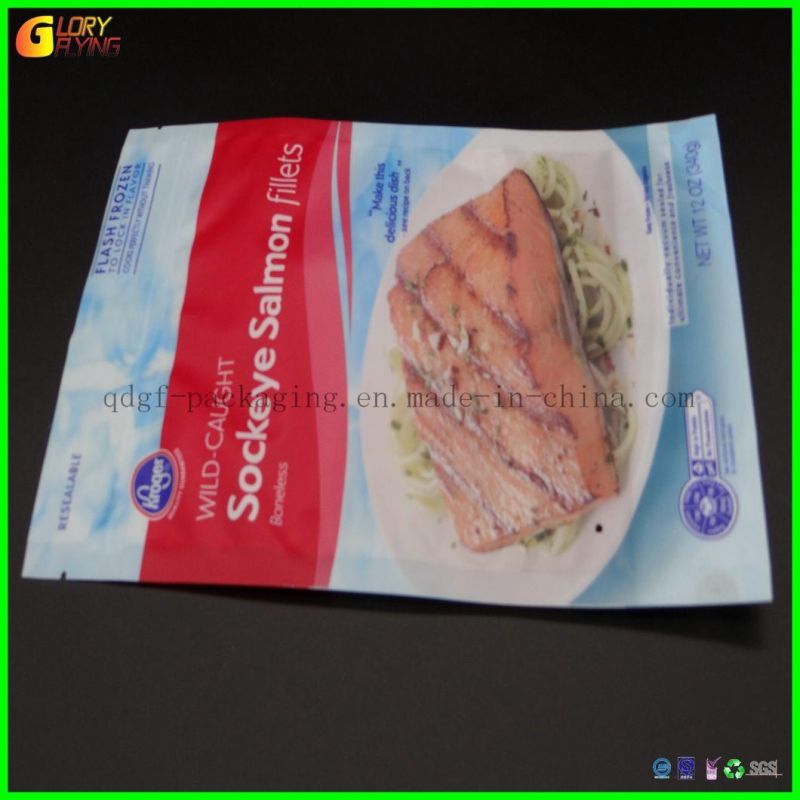 Custom Printed Laminated Bags Plastic Vacuum Bags Frozen Food Packaging Bags.