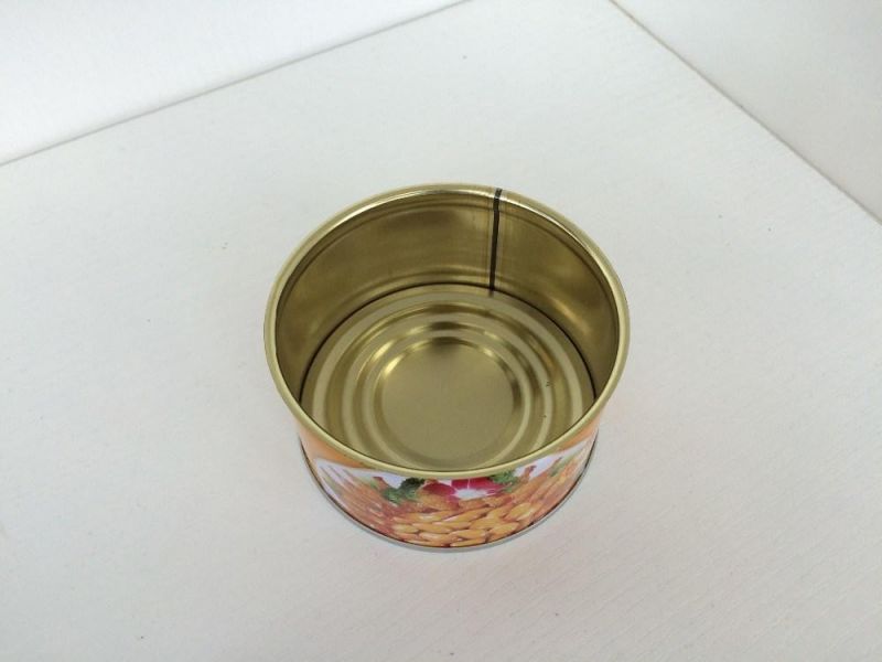 307X113 Empty Round 3-PC Tin Can for Food and Fish Packaging