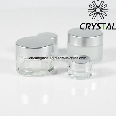 50g Frosted Glass Round Jar Cream Glass Packing Jar