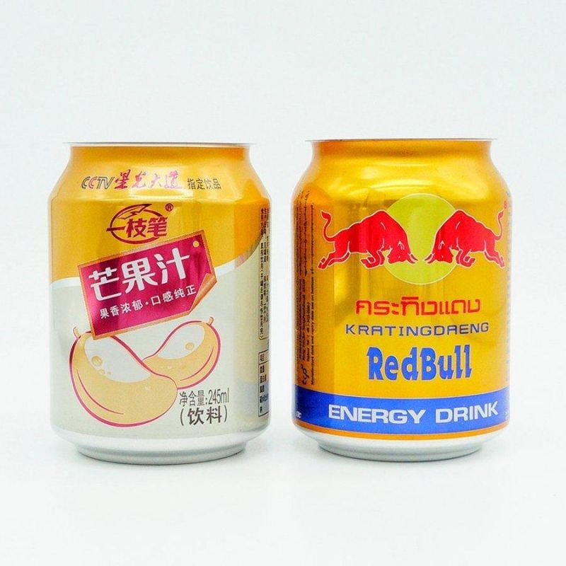 Standard 250ml Cans and Lids for Mango Juice