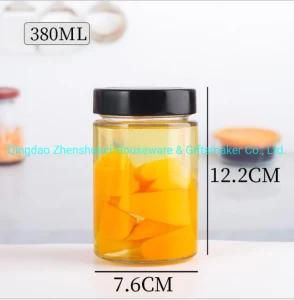 380ml Round Shape Glass Storage Jars for Honey