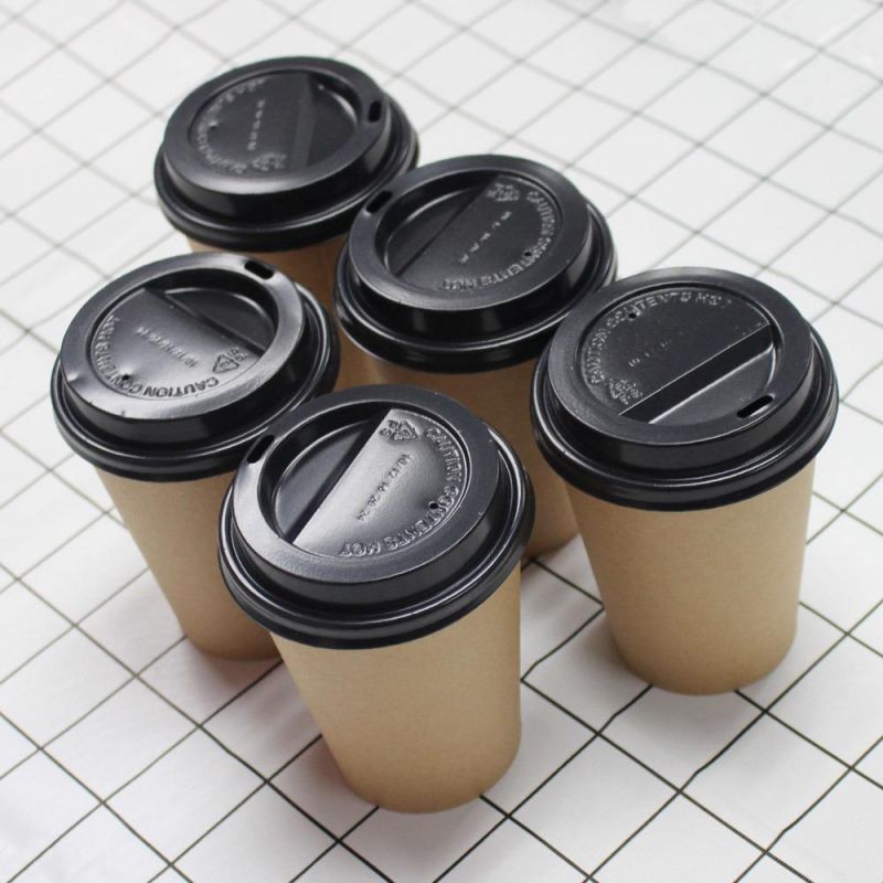 Disposable Double Wall Kraft Paper Cup Biodegradable Thick Cup for Hot Drink