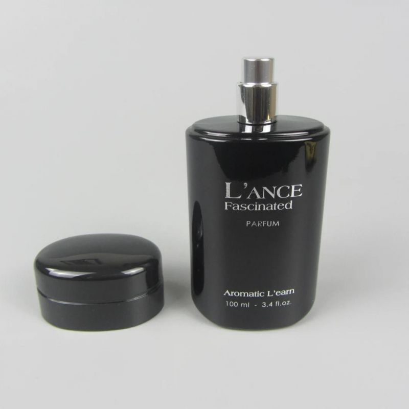 Cosmetic Packaging Matte Black Perfume Bottle 100ml