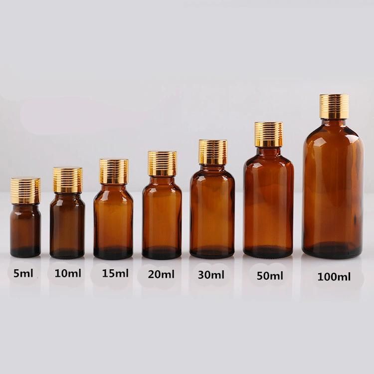 Glass Essential Oil Bottle with Aluminum Cover