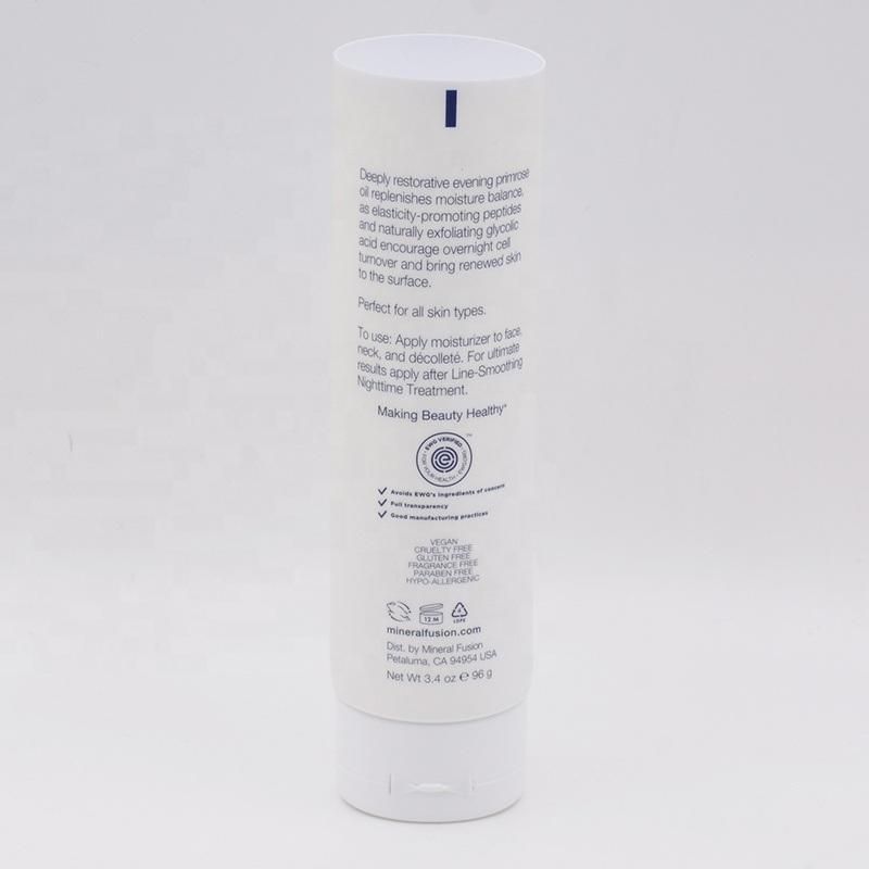 Cosmetics Packaging Tube Round PE Plastic Custom Color Round Shaped