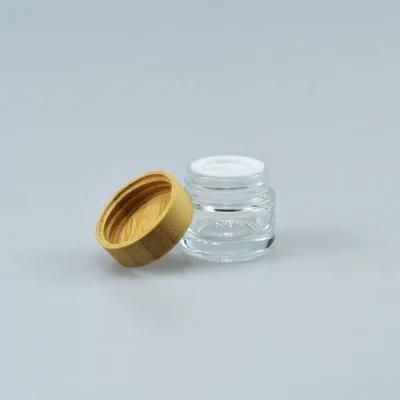 5g 10g 20g 30g 50g Cosmetic Bamboo Lid Glass Jar Face Cream Jar