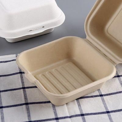 Biodegradable 6 Inch Bento Hand-Painted Cake Baking Box Burger Box